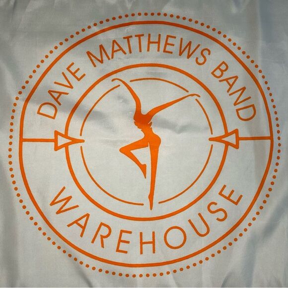 Dave Matthews Band Warehouse Banner Flag 2016 Orange White 38.5” x 24.5” - Picture 2 of 4